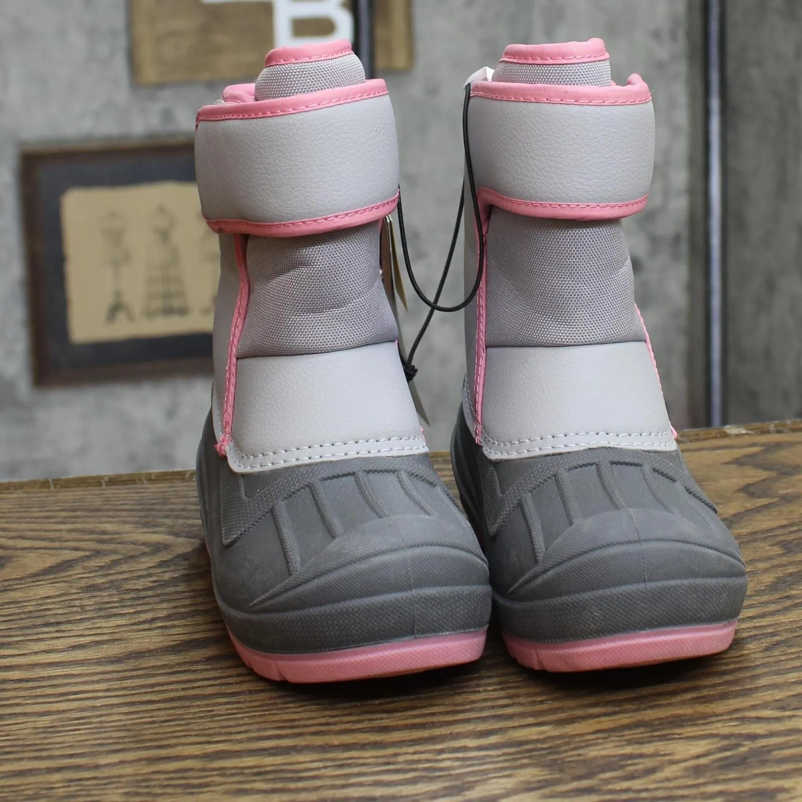 Cat & Jack Toddler Girls Lenny Winter Boots AEX55 Gray 9T