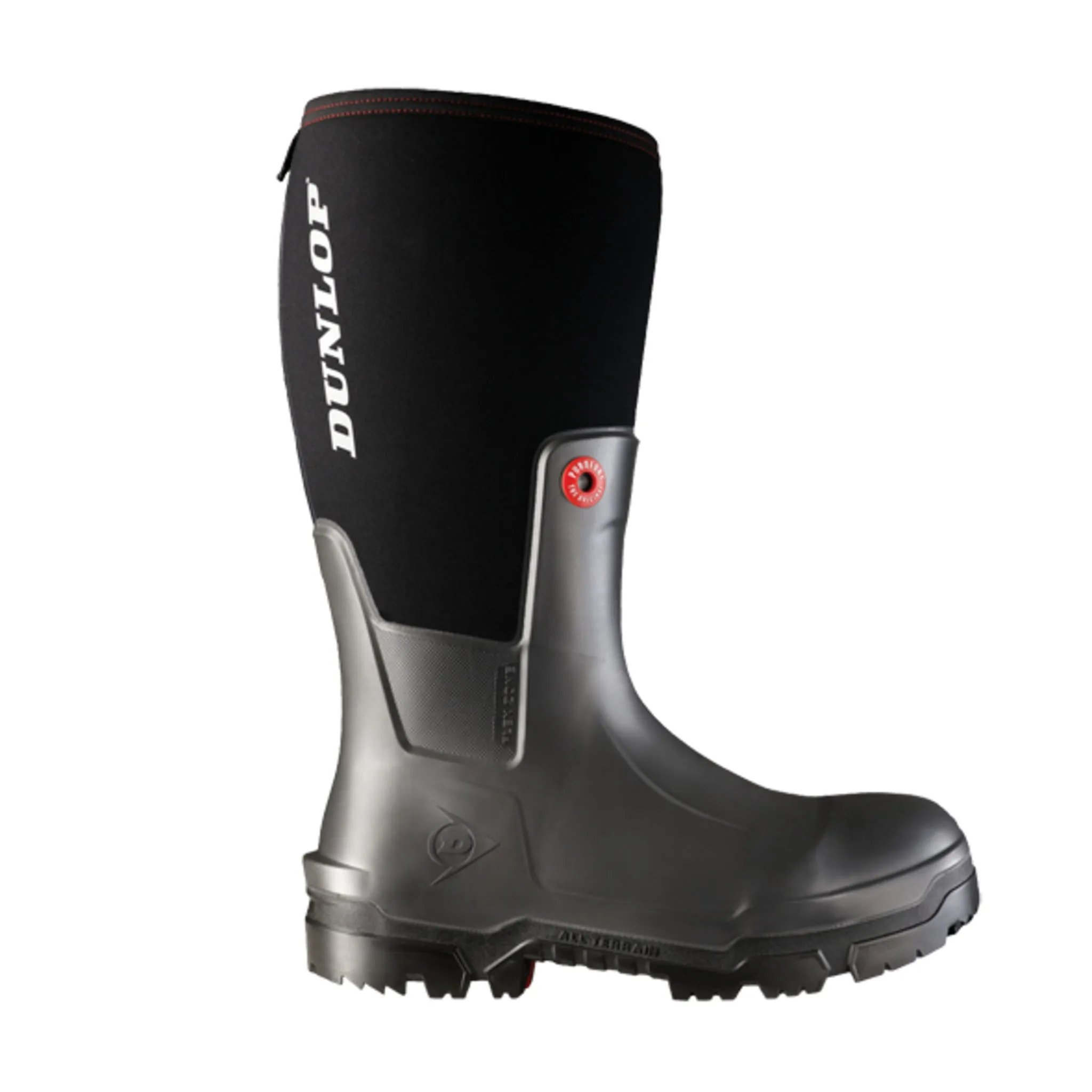Dunlop Men's Work Boots Pioneer Plain Toe Snugboot with Slip Resistant Outsole Thermal insulation for comfort down to -20°C (-4°F) | Sizes 5-13
