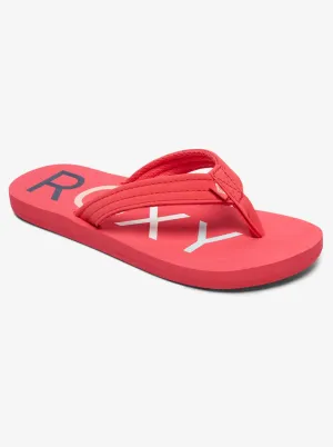 Girls 4-16 Vista Flip-Flops - Berry