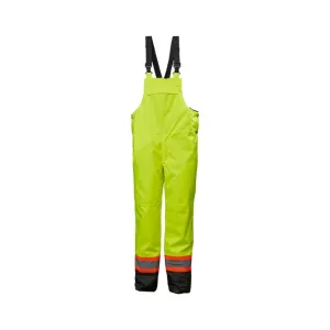Helly Hansen Men's Hi Vis Winter Bib Overalls 71480 Alta - Poly Insulated, Waterproof, Breathable, Reflective, CSA, Adjustable, Construction, Road Work | Sizes S-5XL