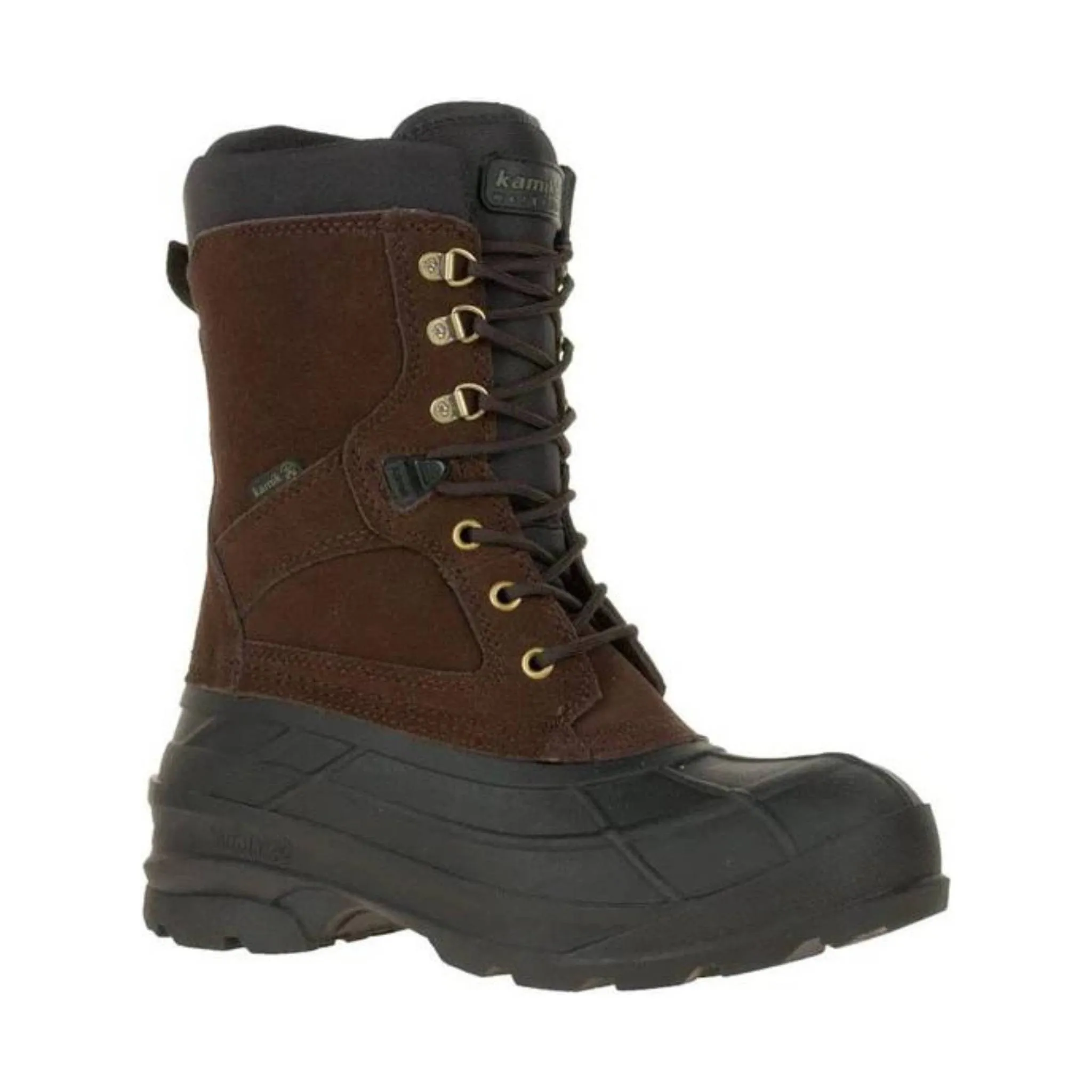 Kamik Men's Nation Plus Wide Winter Boots - Dark Brown
