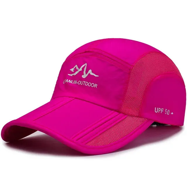 Lightweight Breathable and Foldable Golf Cap – Fushia
