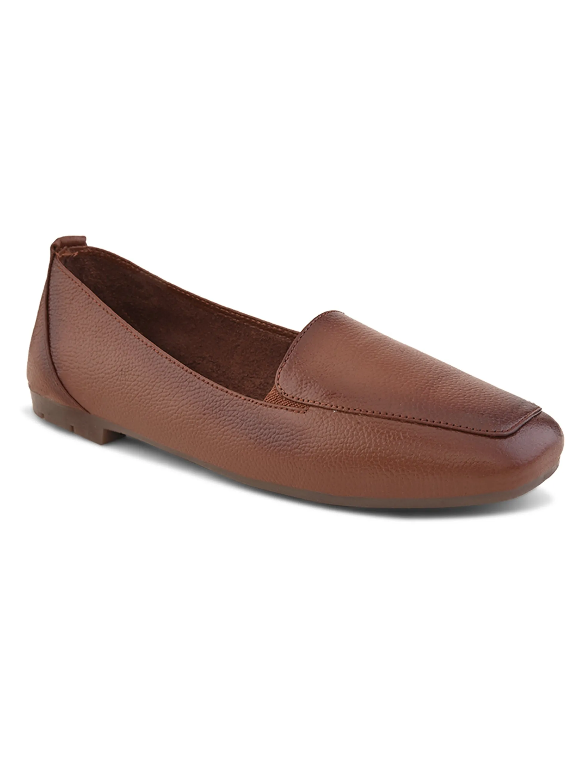 Pelle Albero Female's Brown Leather Flat Ballerina