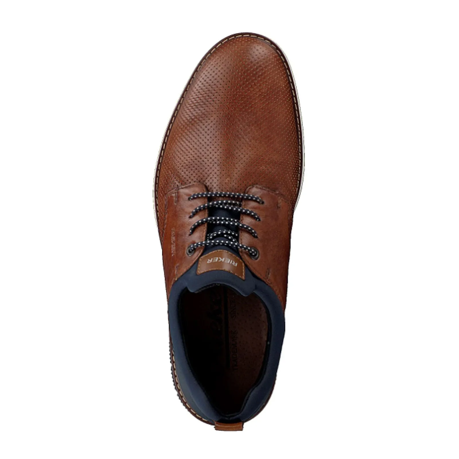 Rieker Dustin 14450-22 Lace Up (Men) - Nut/Blue
