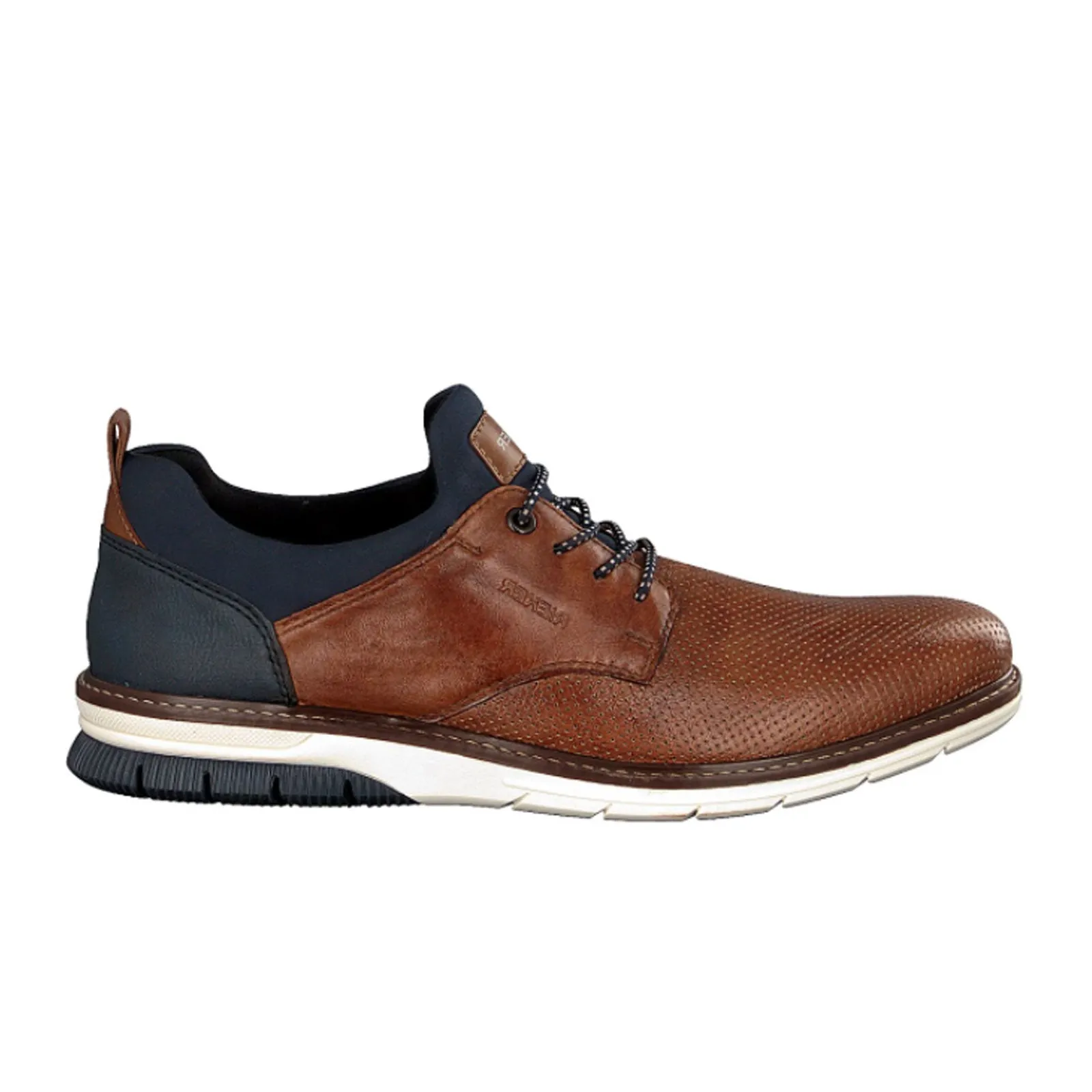 Rieker Dustin 14450-22 Lace Up (Men) - Nut/Blue