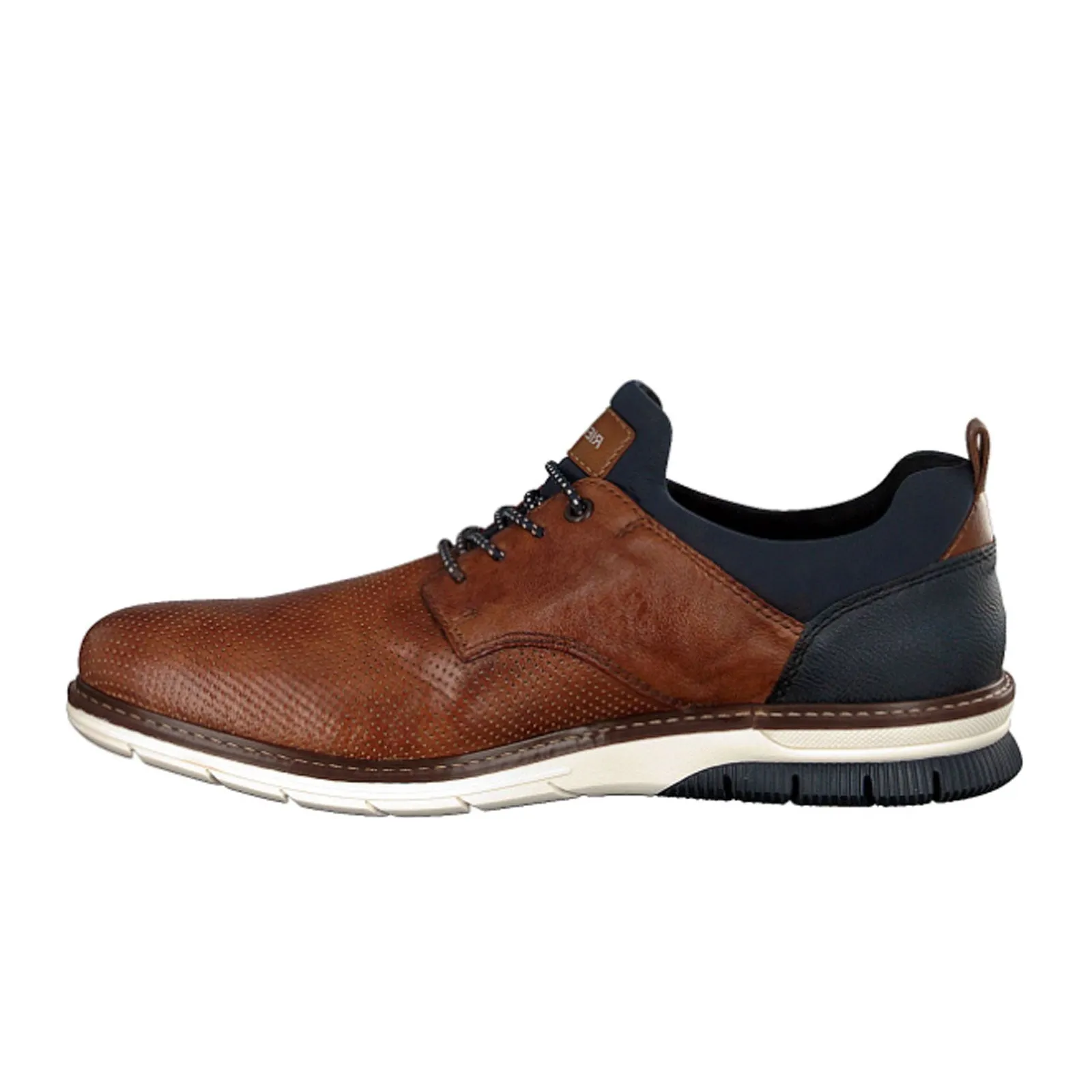 Rieker Dustin 14450-22 Lace Up (Men) - Nut/Blue