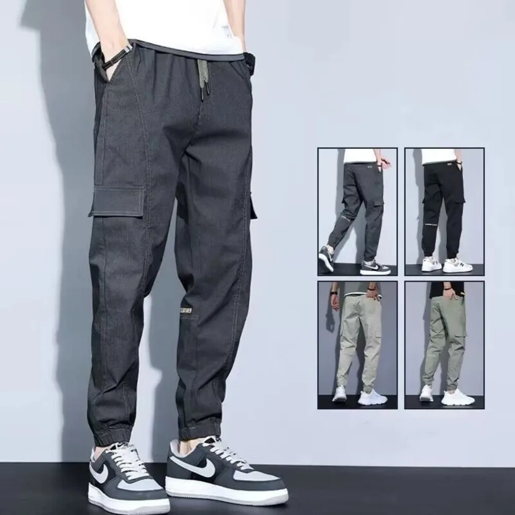 Rotsbro - Cargo Broek Heren – Casual Joggingbroek met Zakken, Elastisch Trekkoord