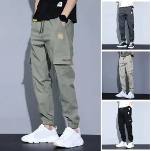 Rotsbro - Cargo Broek Heren – Casual Joggingbroek met Zakken, Elastisch Trekkoord