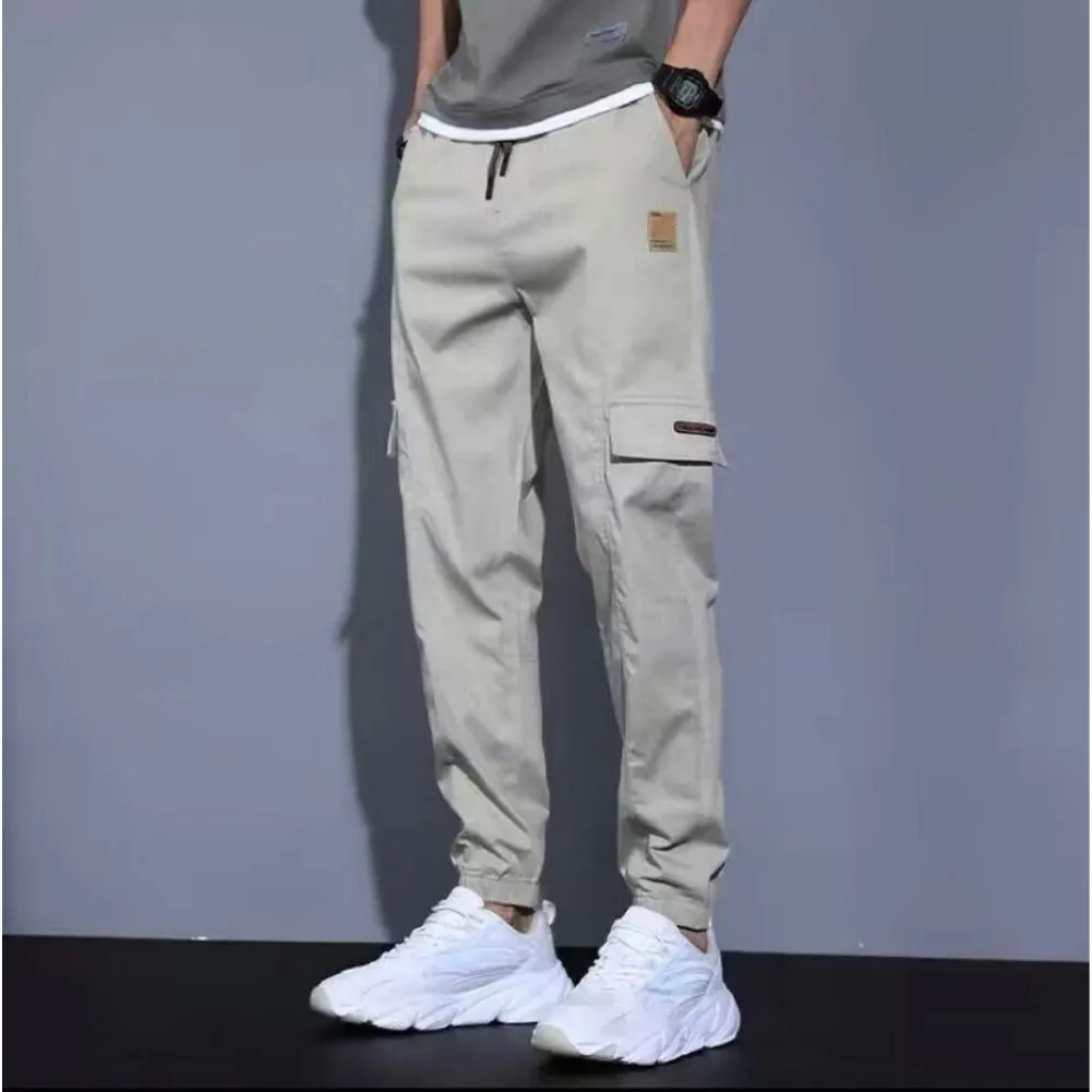 Rotsbro - Cargo Broek Heren – Casual Joggingbroek met Zakken, Elastisch Trekkoord