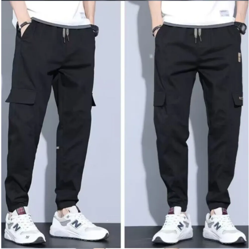 Rotsbro - Cargo Broek Heren – Casual Joggingbroek met Zakken, Elastisch Trekkoord