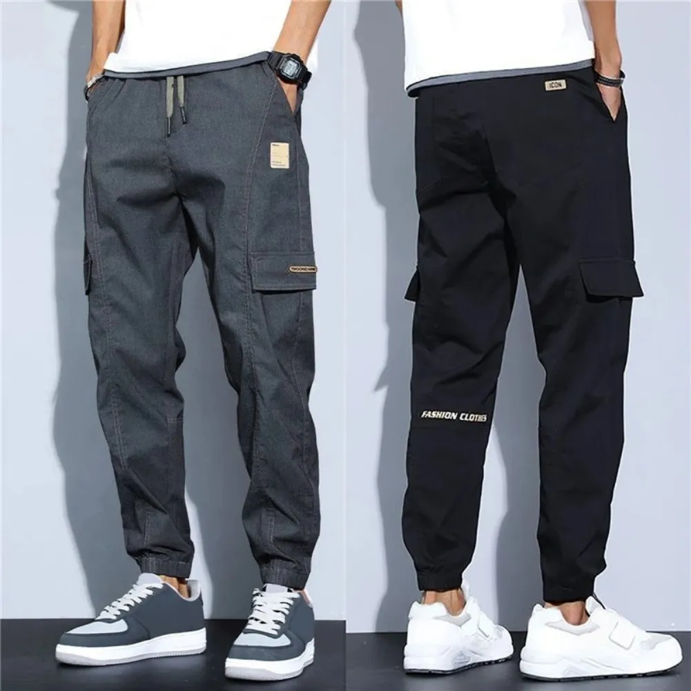 Rotsbro - Cargo Broek Heren – Casual Joggingbroek met Zakken, Elastisch Trekkoord
