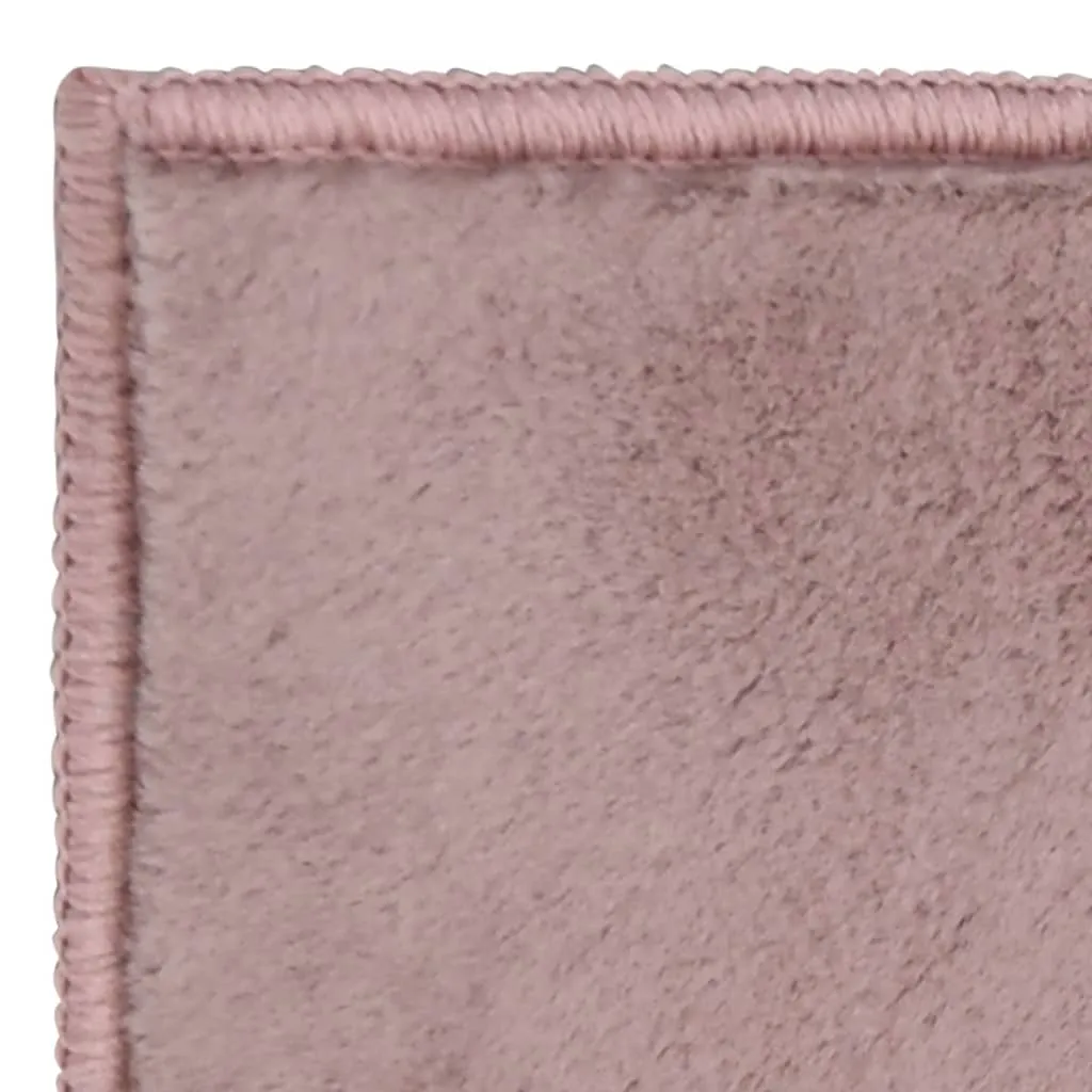 Rug Faux Rabbit Pelt 180x270 cm Old Pink