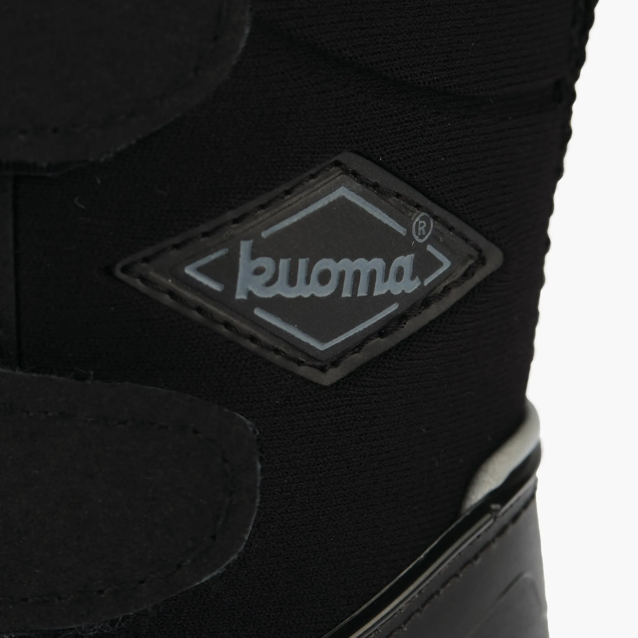 Winter boots with strap closure Crosser, Black/Black