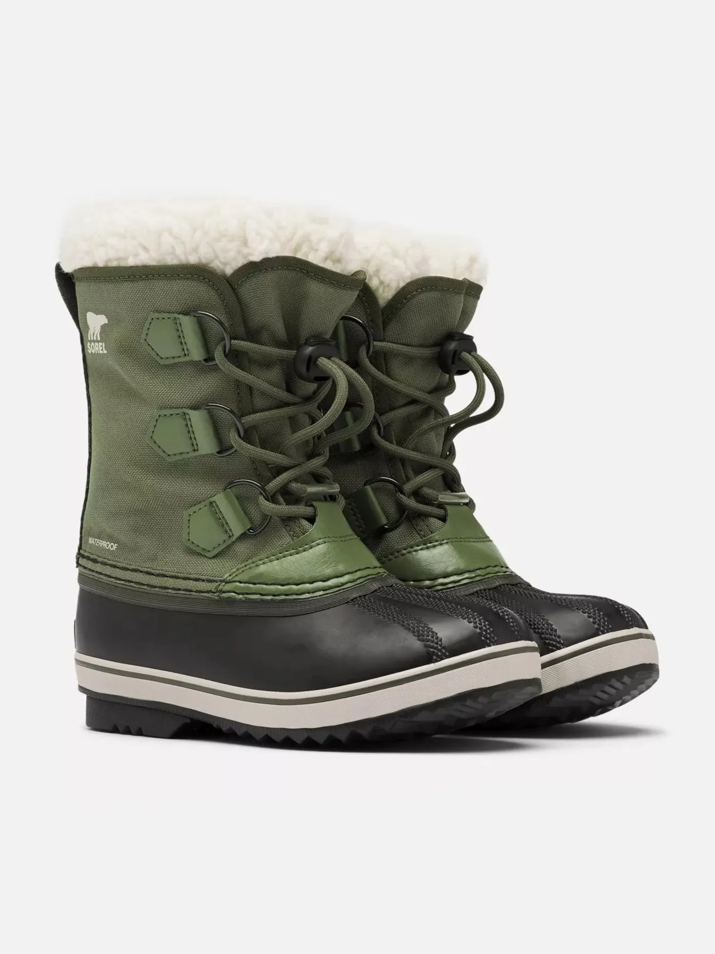 Yoot Pac Nylon Wp Hiker Green Winter Boots (Kids)